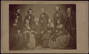 ビーチャー家、1860年頃 作： American Photographer